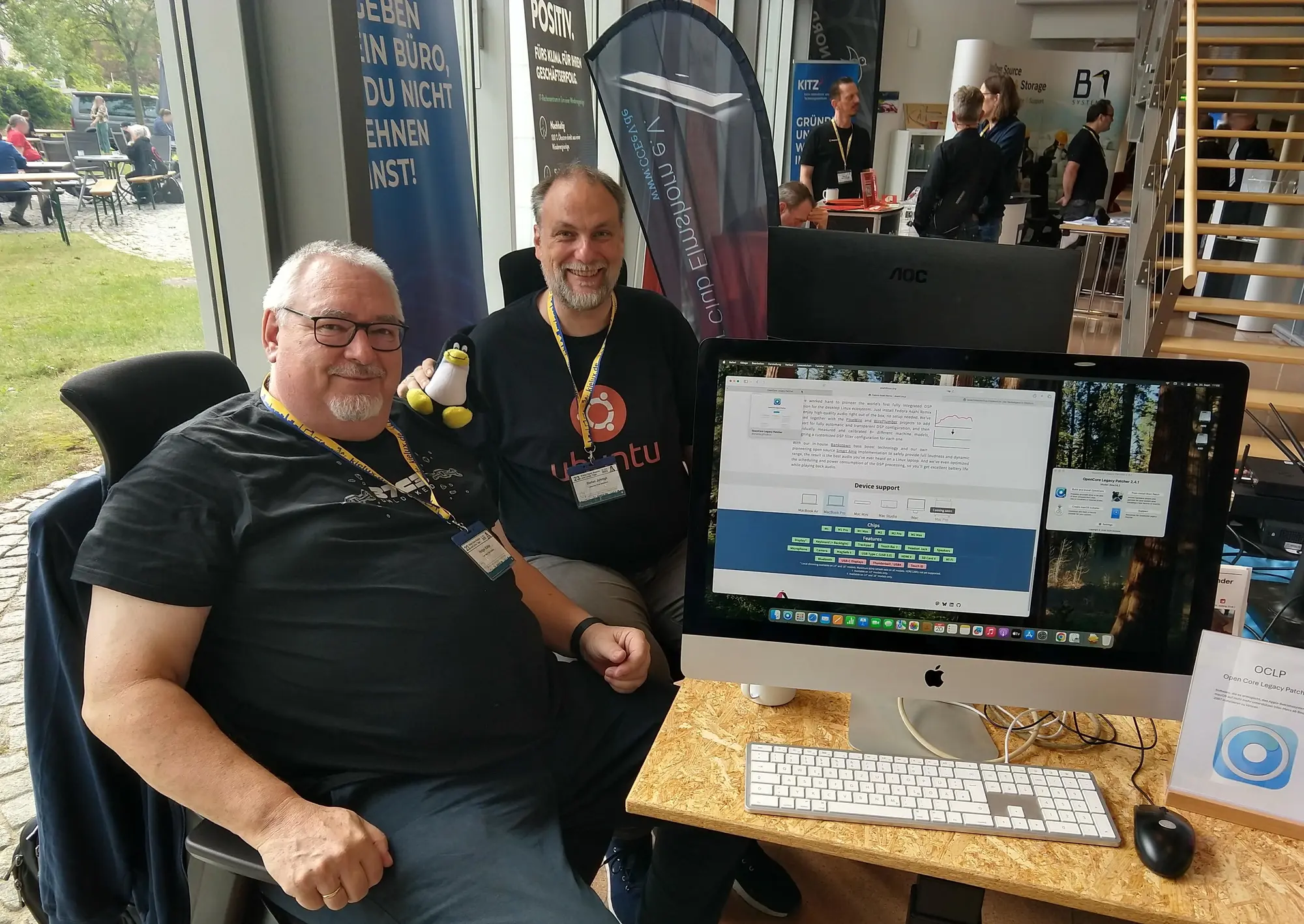 Der Computerclub Elmshorn präsentierte unter anderem Linux auf Apple-Geräten mit openCore. (Foto: CC-By-SA Maren Hachmann)