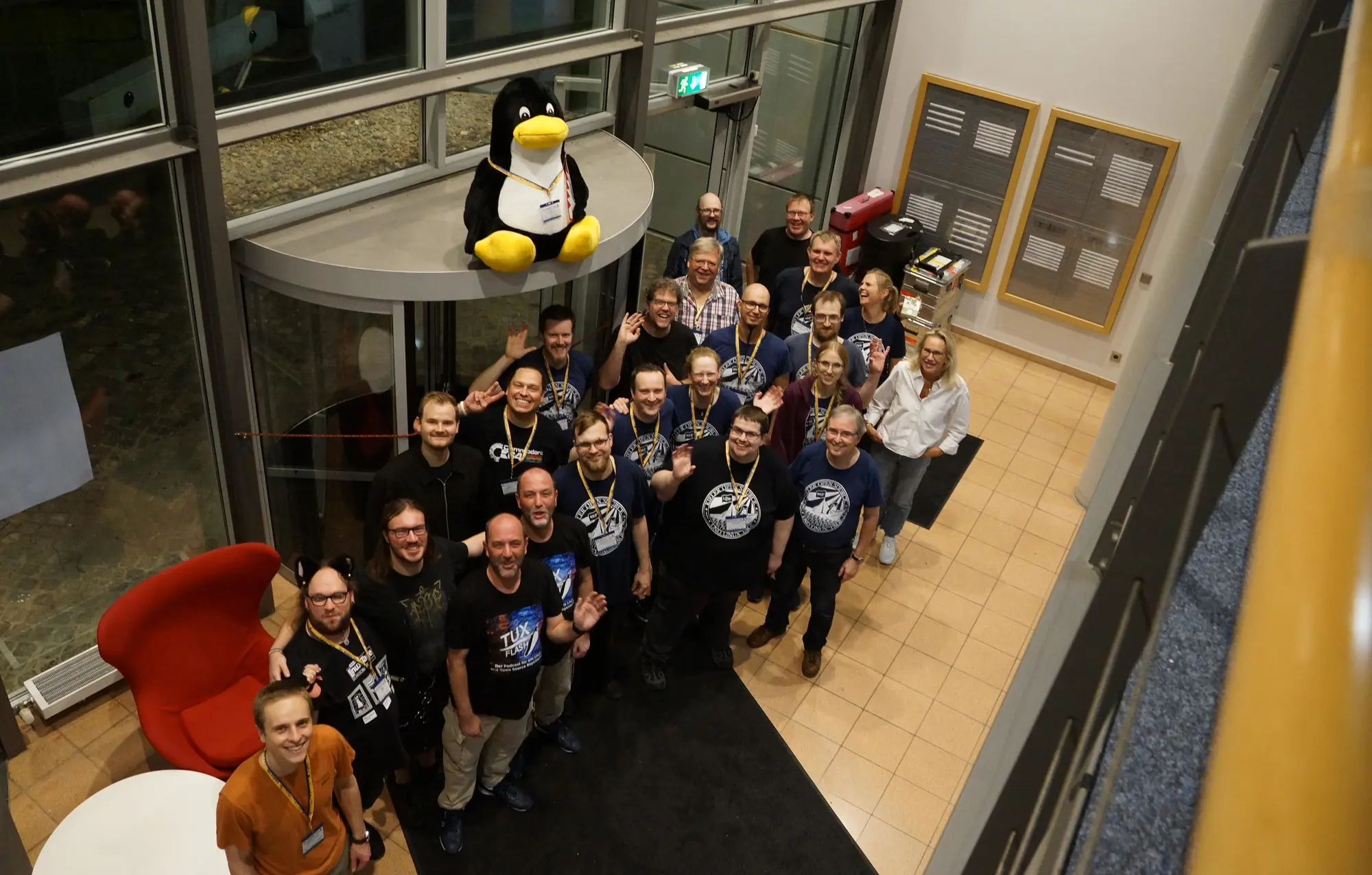 Gruppenbild der Kielux-Crew nach dem Abbau. (Foto: CC-By-SA A)